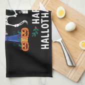 Happy Hallothanksmas Vakantie Seizoen Gift Herfst Theedoek (Quarter Fold)