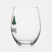 Happy HalloThanksMas wijnglas Wijnglas Zonder Voet (Links)