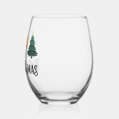 Happy HalloThanksMas wijnglas Zonder Voet (Links)