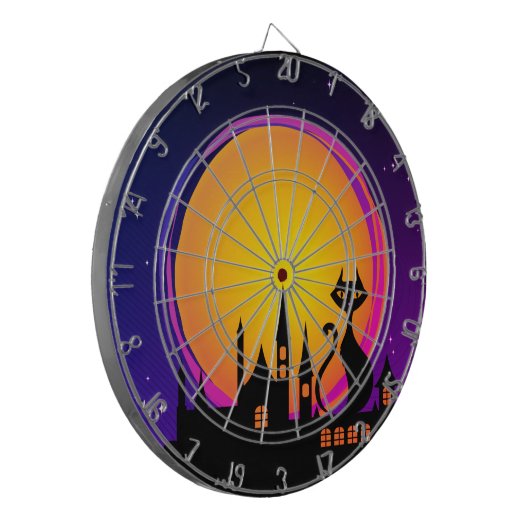 Happy Halloween 11 Dart Board Dartbord (Voorkant Links)