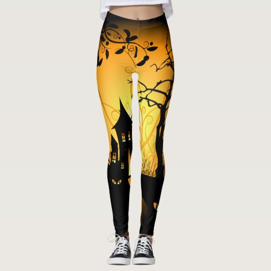 Happy Halloween 12 Leggings (Voorkant)