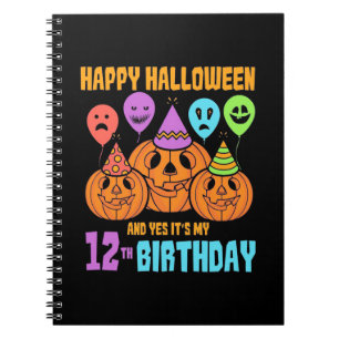 Happy Halloween 12th Birthday Notitieboek