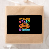 Happy Halloween 16th Birthday Etiket (Insitu)