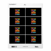 Happy Halloween 16th Birthday Etiket (Full Sheet)