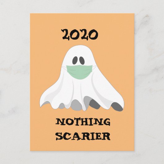 Happy Halloween 2020 Niets Scarier Ghost Briefkaart (Voorkant)