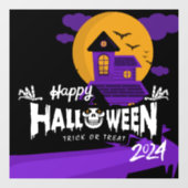 Happy Halloween 2024 Window Cling Decals (Vel)