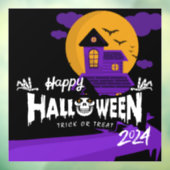 Happy Halloween 2024 Window Cling Decals (Vel 3)