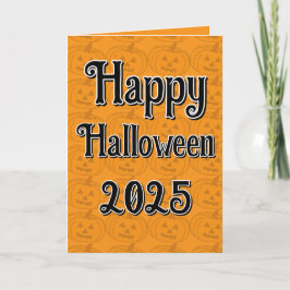 Happy Halloween 2025 gift greeting card Kaart