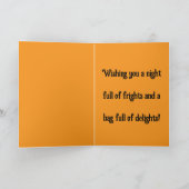 Happy Halloween 2025 gift greeting card Kaart (Binnen)