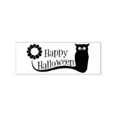 Happy Halloween 2 silhouette kunststempel Rubberstempel (Afrduk)