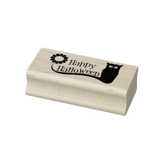 Happy Halloween 2 silhouette kunststempel Rubberstempel (Stempel)