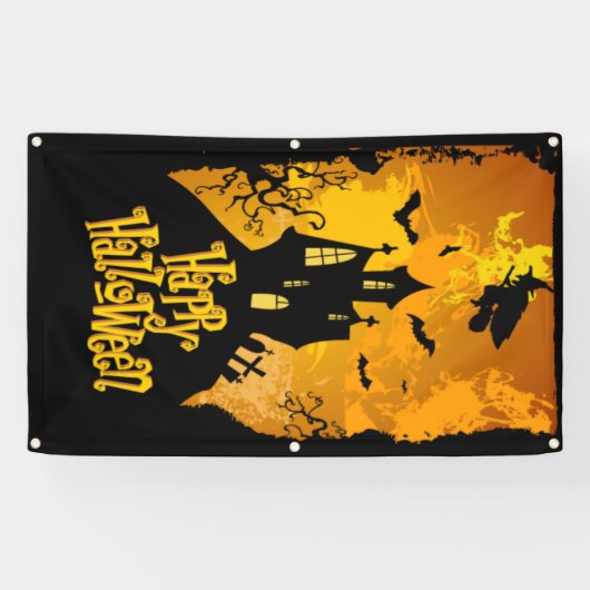 Happy Halloween 2 Spandoek (Horizontaal)