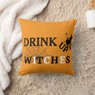 Happy Halloween 31 oktober Drink heksen op Kussen