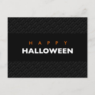 Happy Halloween 31st Moderne Typografie oktober Briefkaart
