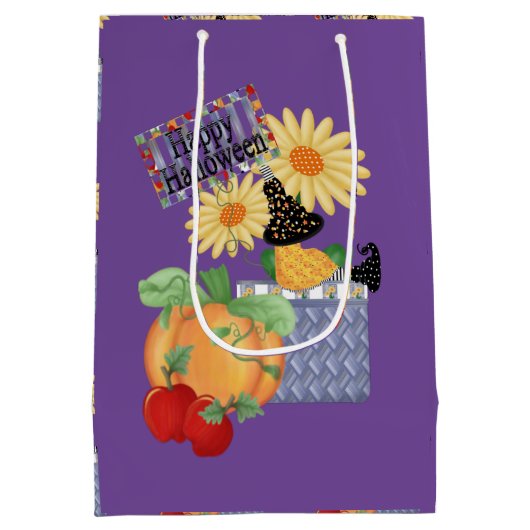 Happy Halloween 3 Medium Cadeauzakje (Achterkant)