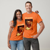 Happy Halloween. 3D human skull. T-shirt (Unisex)