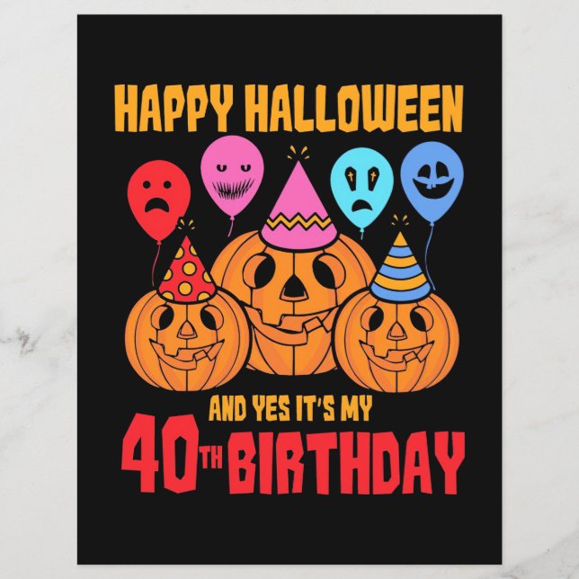 Happy Halloween 40th Birthday (Voorkant)