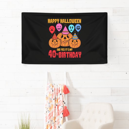 Happy Halloween 40th Birthday Spandoek (Insitu)