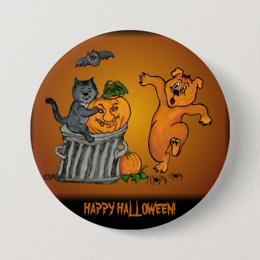 Happy Halloween! 5 Ronde Button 7,6 Cm (Voorkant)
