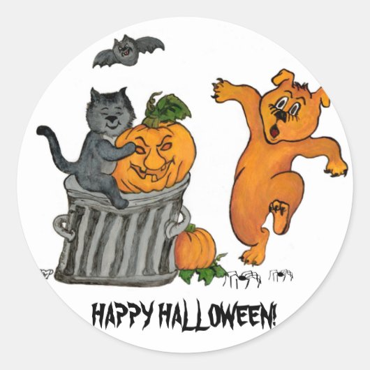 Happy Halloween! 5 Ronde Sticker (Voorkant)