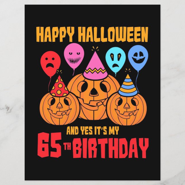 Happy Halloween 65th Birthday (Voorkant)