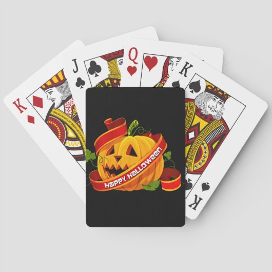 Happy Halloween 6-speelkaarten Pokerkaarten (Achterkant)