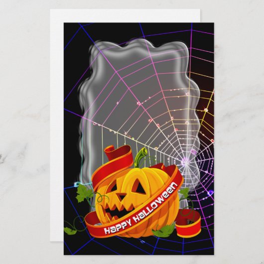 Happy Halloween 6A Stationery Briefpapier (Voorkant / Achterkant)