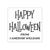 Happy Halloween aangepaste naam of tekst Rubberstempel (Afrduk)