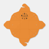 Happy Halloween aangepaste naam traktatie zwart &  Bedankdoosjes (Uitgevouwen)