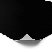 Happy Halloween aangepaste naam zwarte spooky Poster (Hoek)