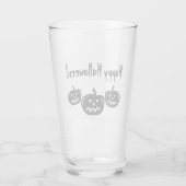 Happy Halloween-aansluiting op lantaarns drink-gla Glas (Achterkant)