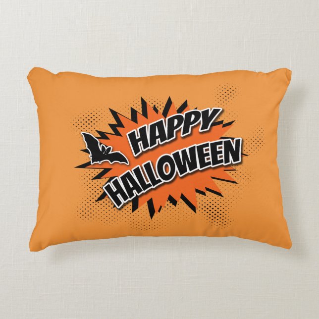 Happy Halloween Accent Kussen (Voorkant)