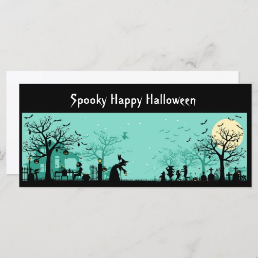 Happy Halloween-achtergrond (Voorkant / Achterkant)