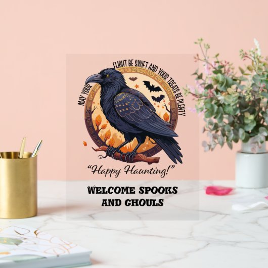 Happy Halloween Acryl Bord (Huwelijk)