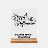 Happy Halloween acryl teken Bord (Voorkant)