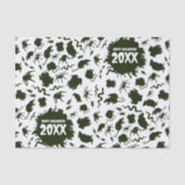 Happy Halloween Add The Year Black Creepy Crawlies Tissuepapier (Voorkant)