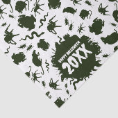 Happy Halloween Add The Year Black Creepy Crawlies Tissuepapier (Detail)