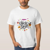 Happy Halloween afbeeldingen T-shirt trendy en sch (Voorkant)