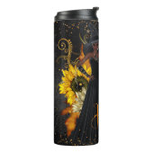 Happy Halloween African Golden Witch Thermosbeker (Gedraaid links)