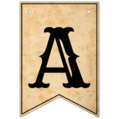 Happy Halloween Aged Skull B&W Bunting Banner (Derde vlag)