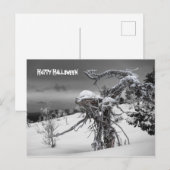 Happy halloween alien briefkaart (Voorkant / Achterkant)