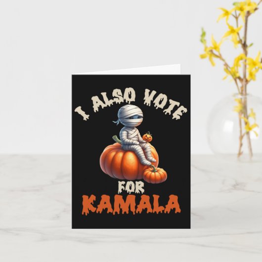 Happy Halloween als mama met gebeeldhouwde pompoen Kaart (Gele Bloem)