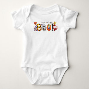 Happy Halloween Animal Karakters Romper