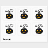 Happy Halloween Autocollant Vierkante Sticker (Vel)