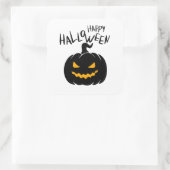 Happy Halloween Autocollant Vierkante Sticker (Tas)