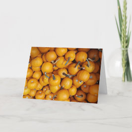 Happy Halloween Autumn Blessings Pumpkins Kaart