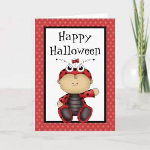 Happy Halloween Baby Ladybug Kaart