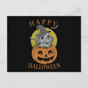 Happy Halloween Baby olifant Briefkaart