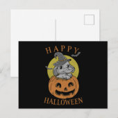 Happy Halloween Baby olifant Briefkaart (Voorkant / Achterkant)