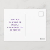 Happy Halloween | Baby shower Zombie Briefkaart (Achterkant)